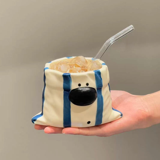 Cloth Puppy Ceramic Water Cup