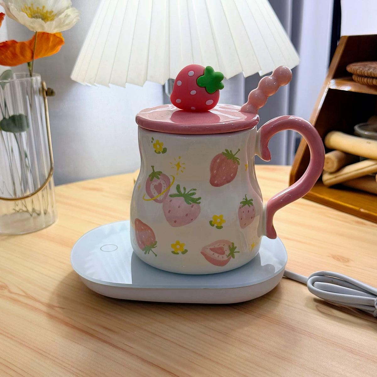Cute Strawberry Ceramic Mug