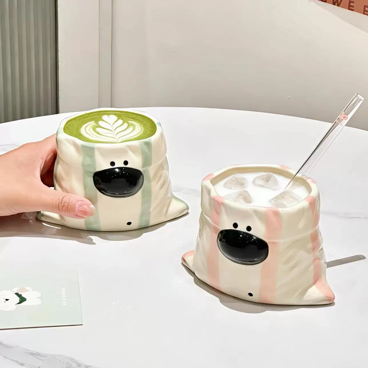 Cloth Puppy Ceramic Water Cup